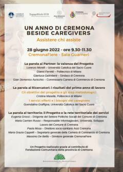 Iniziativa Un anno di Cremona Beside Caregivers Assistere chi assiste 