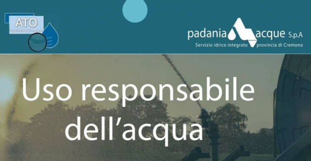 Padania Acque spa Invita all'auso responsabile dell'acqua. Il decalogo