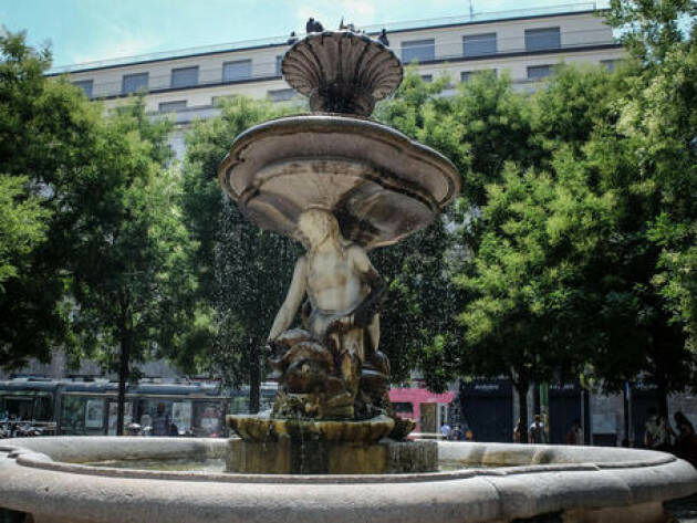A Milano chiuse le fontane del centro