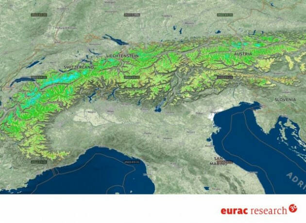 Un’applicazione web per monitorare le riserve di neve e acqua sulle Alpi