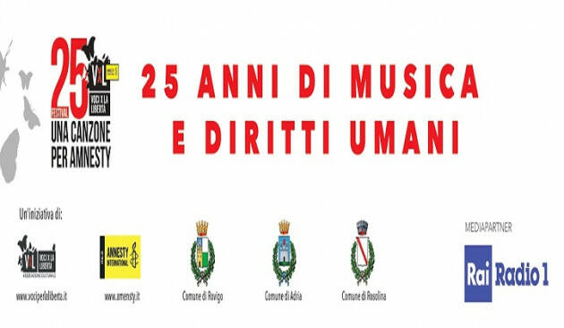 ''Voci per la libertà - una canzone per Amnesty'': tutto pronto per la 25ª edizione