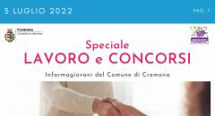 SPECIALE LAVORO CONCORSI Cremona, Crema, Soresina, Casal.ggiore |5 luglio 2022