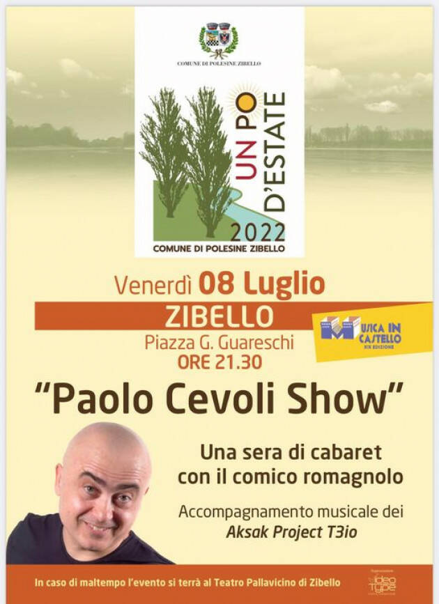 Paolo Cevoli Show in piazza a Polesine Zibello (Parma)