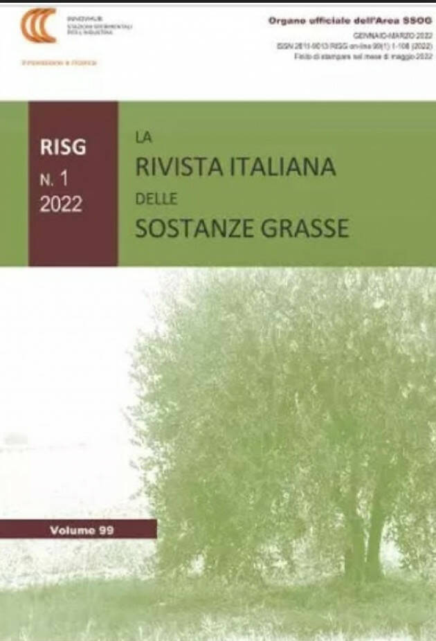 Oli e grassi, arriva online la Rivista Italiana Sostanze Grasse