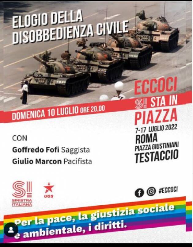 Sinistra Italiana Elogio della disobbedienza civile