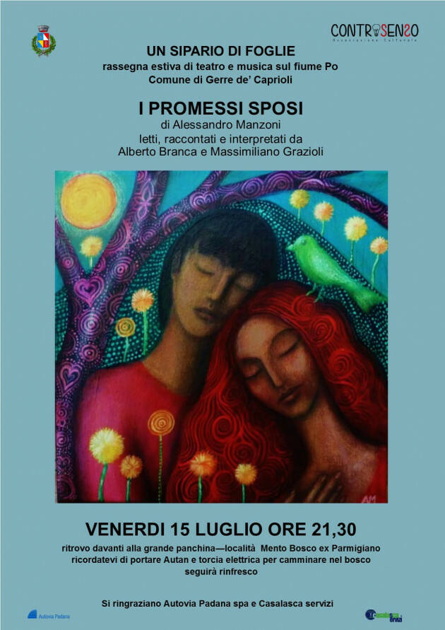 Domani sera presso Cascina Bugatti lo spettacolo 'Burattini in cascina. Giovedì avventura nel Parco del Po con ' I Promessi sposi'