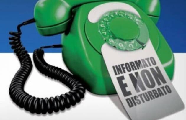 REGISTRO DELLE OPPOSIZIONI, DAL 27 LUGLIO SI POTRANNO ISCRIVERE ANCHE I CELLULARI.