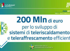 In arrivo dal Pnrr 200 milioni di euro per sviluppare 330 km di reti di teleriscaldamento