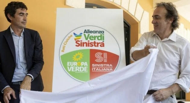 #elezioni22 Il nuovo simbolo Alleanza Verdi e Sinistra 