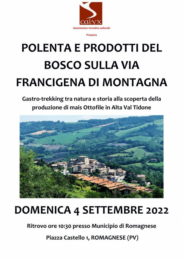 Calyx POLENTA E PRODOTTI DEL BOSCO SULLA VIA FRANCIGENA DI MONTAGNA