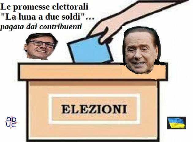 ADUC #elezioni22 Irrompono i Sindaci. ‘La luna a due soldi’… pagata dai contribuenti