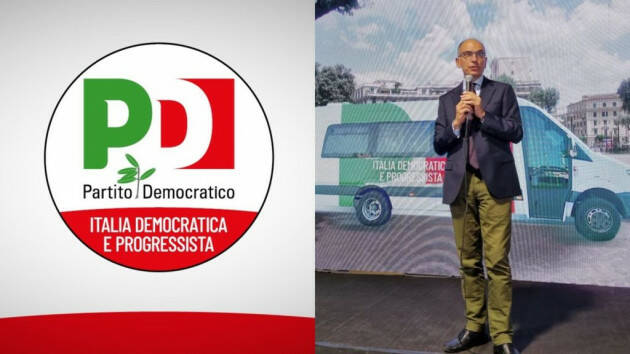 #elezioni22 Enrico Letta  presenta il simbolo del PD - Italia democratica e progressista