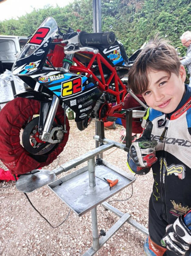 Pizzighettone ‘Seba 22’: a 9 anni piccolo campione cremonese di minimoto