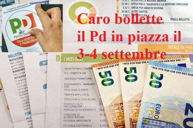 #elezioni22 PD: 1000 PIAZZE PER L'ITALIA CONTRO IL CARO BOLLETTE