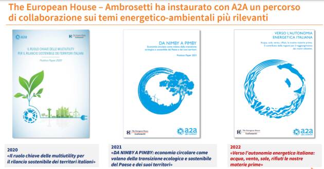 A2A e The European House – Ambrosetti  “Verso l’autonomia energetica italiana