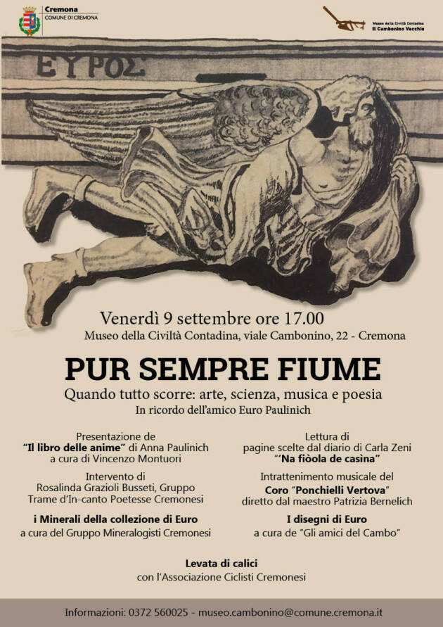 CREMONA: Pur sempre fiume – Evento in memoria di Euro Paulinich