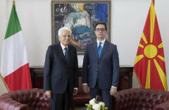 Mattarella in Macedonia del Nord