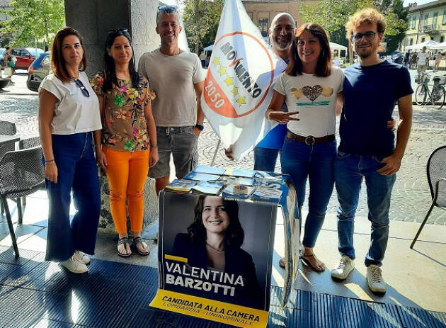 #elezioni22 I candidati  M5S,  Draghetti, Tacchini e  Della Noce nelle piazze