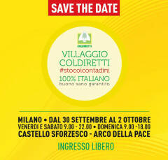 Save the date Villaggio Coldiretti: al Castello Sforzesco a Milano