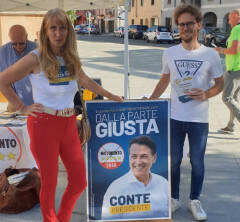 #elezioni22 Cremona M5S Tacchini e Draghetti incontrano la stampa