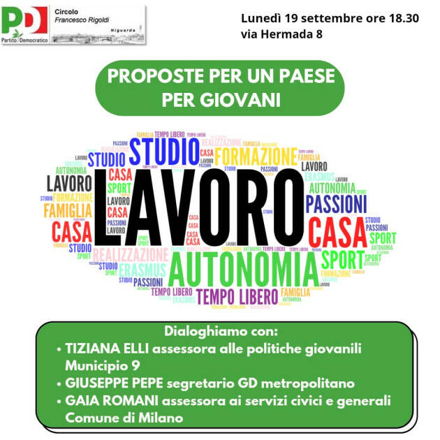 Al Circolo Tiziana Elli, Gaia Romani, Giuseppe Pepe del PD