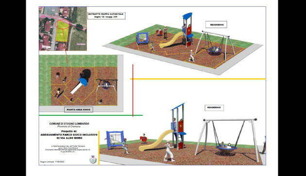 Stagno Lombardo Roberto Mariani  il parco PARCO GIOCHI INCLUSIVO si farà