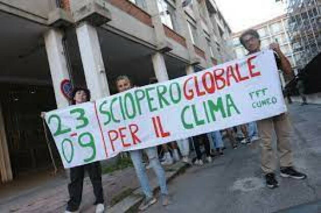 Pieno appoggio allo Sciopero globale per il clima promosso dai Fridays For Future