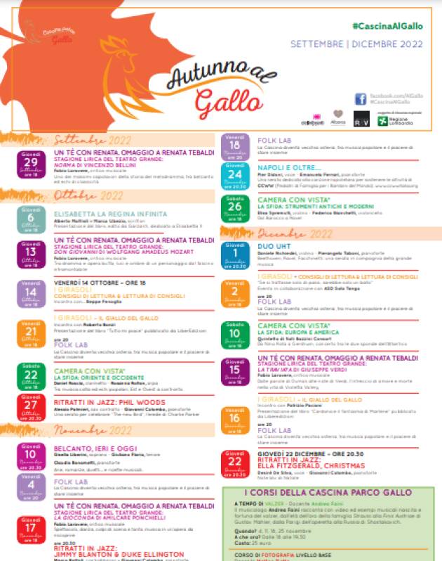 BRESCIA: Autunno al gallo