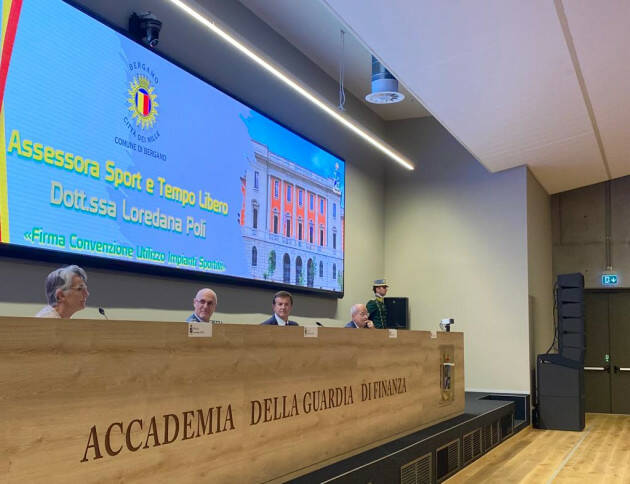 BERGAMO: COMUNE E ACCADEMIA DELLA GUARDIA DI FINANZA FIRMANO LA CONVENZIONE