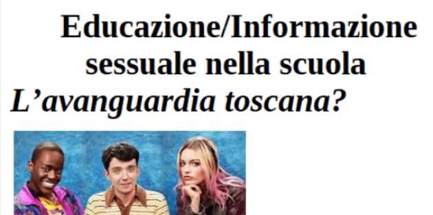 Informazione sessuale nella scuola. L’avanguardia toscana?