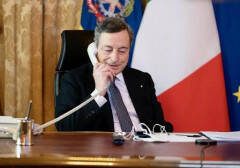 Colloquio telefonico tra Draghi e Zelensky