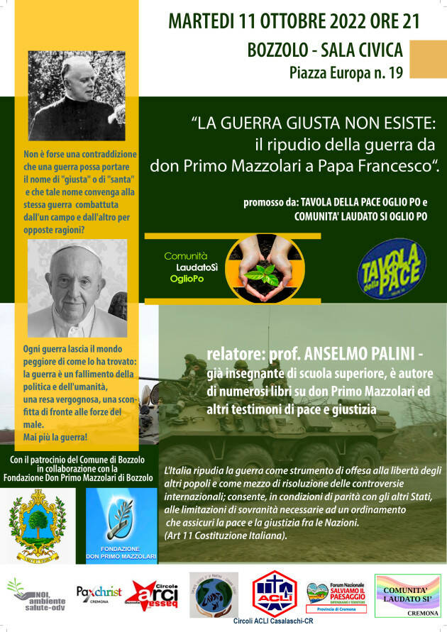 EVENTO BOZZOLO 11 OTTOBRE 