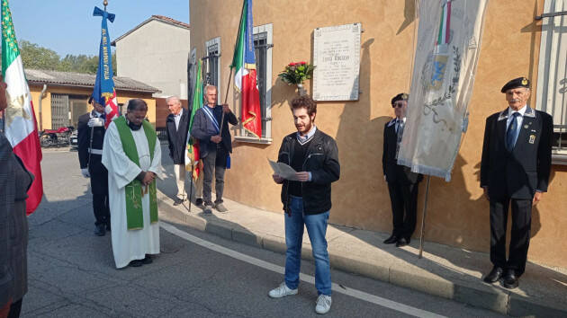 Anpi Cremona A Pozzaglio  commemorazione del Partigiano Luigi Ruggeri'Carmen.