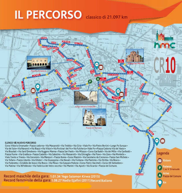 Domenica 16 ottobre ci sarà la #maratoninadicremona Il percorso | Elena Rizzi