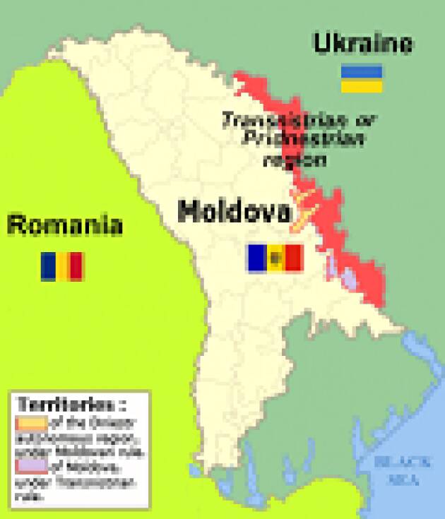 Senza la Transnistria niente UE o NATO per la Moldavia