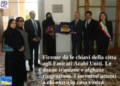 ADUC Firenze dà le chiavi della città agli Emirati Arabi Uniti.
