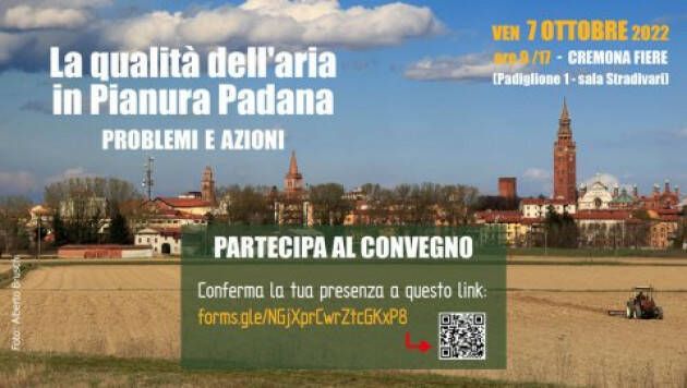 Convegno qualità dell’aria nella Pianura Padana