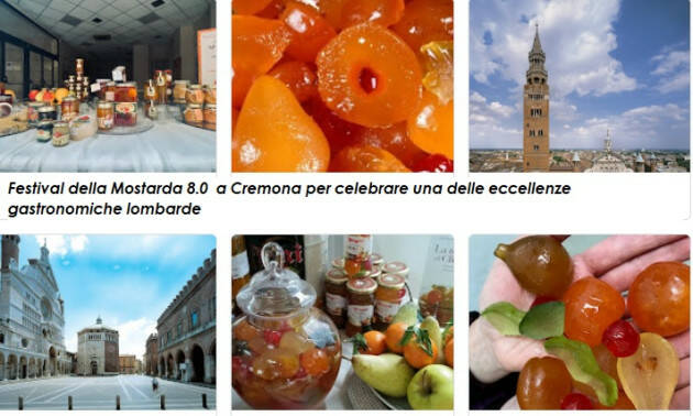 Festival della Mostarda 8.0:appuntamenti a Cremona Sabato 22 e domenica 23 ottobre