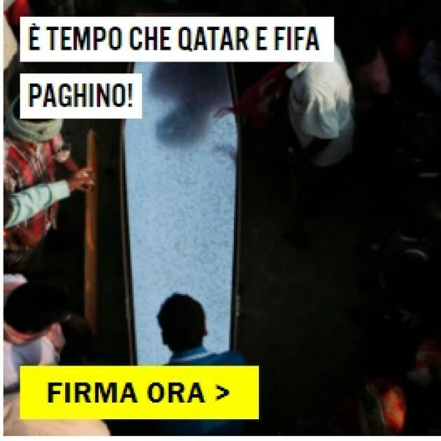 Firma Petizione E’ tempo che Qatar e Fifa paghino | Amnesty International