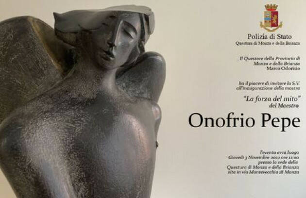 In Questura a Monza le opere di Onofrio Pepe