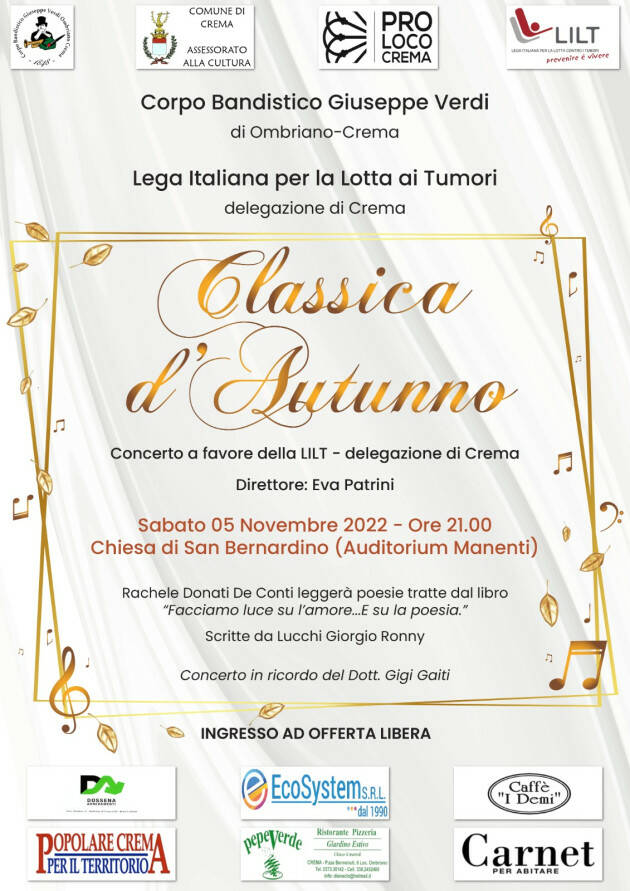 Corpo Bandistico G. Verdi di Ombriano - Crema e LILT