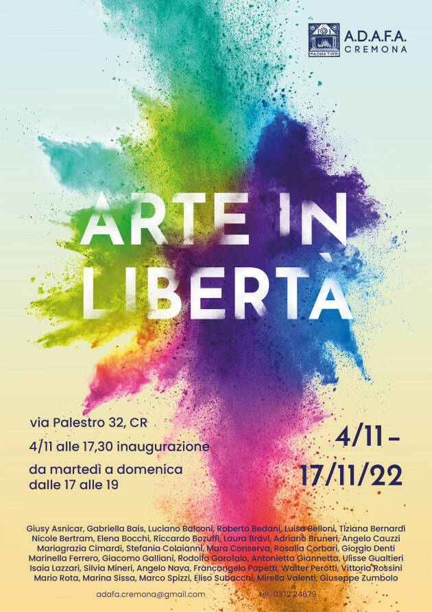 CREMONA: Arte in libertà