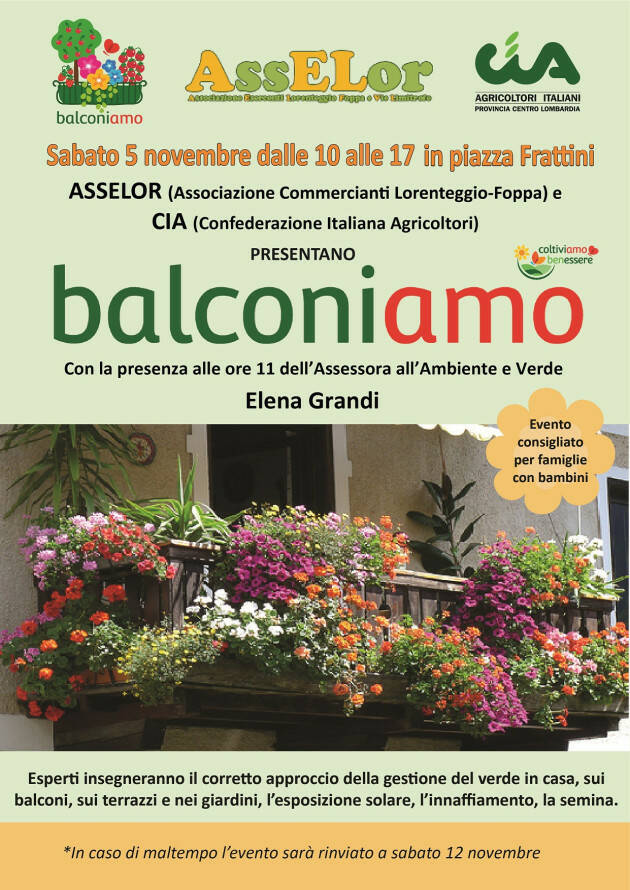 Torna BalconiAmo, l’evento dedicato alla cura del verde domestico