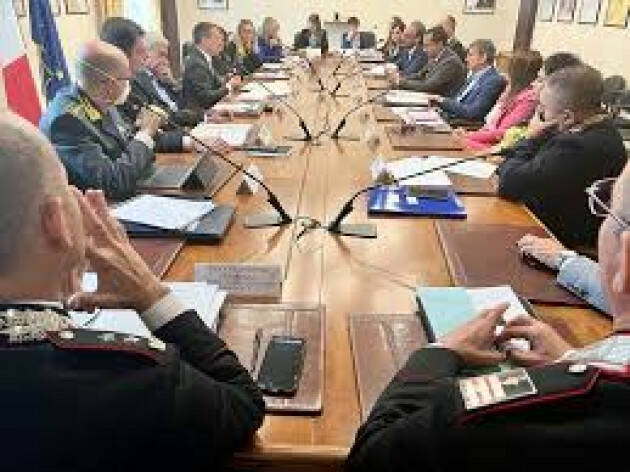 IL SINDACO SALA AL COMITATO PER L'ORDINE E LA SICUREZZA PUBBLICA