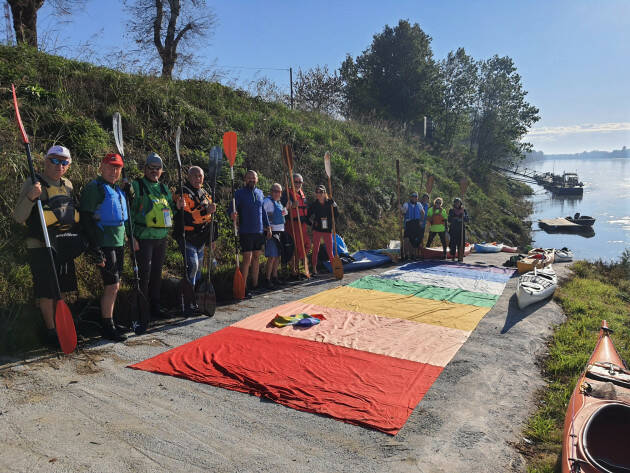 Casalmaggiore Riuscita l’iniziativa un POdiPace lanciata dagli Amici del PO