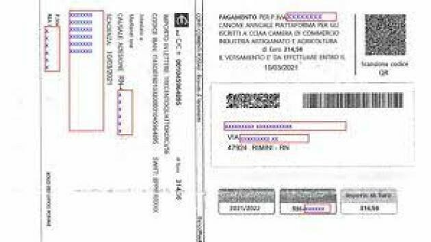 ATTENZIONE: FALSE richieste di pagamento da soggetti NON della Camera di Commercio