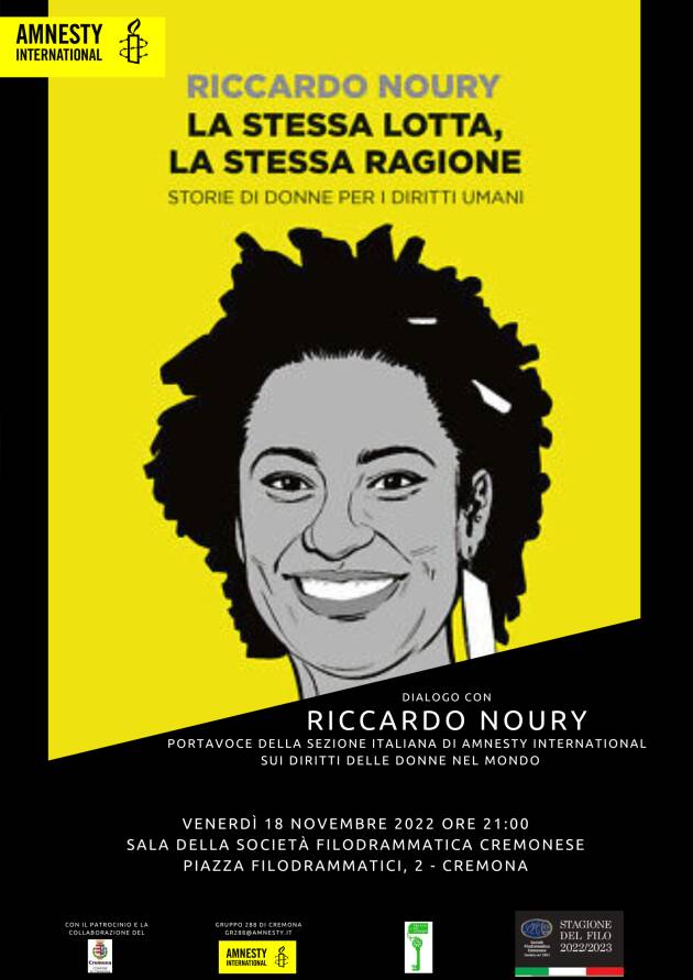 AMNESTY Cremona organizza l’evento  sui diritti delle donne nel mondo il 18 novembre