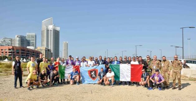 I militari italiani alla Maratona di Beirut