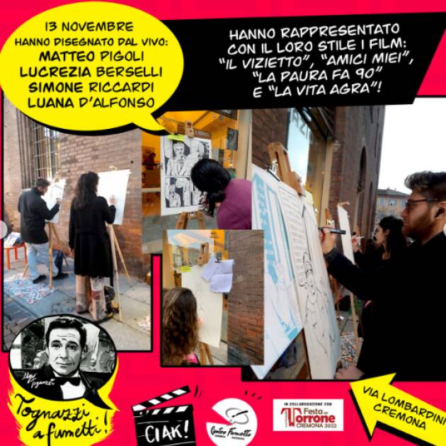 Cfapaz Secondo giorno di FUMETTO LIVE alla Festa del Torrone di Cremona