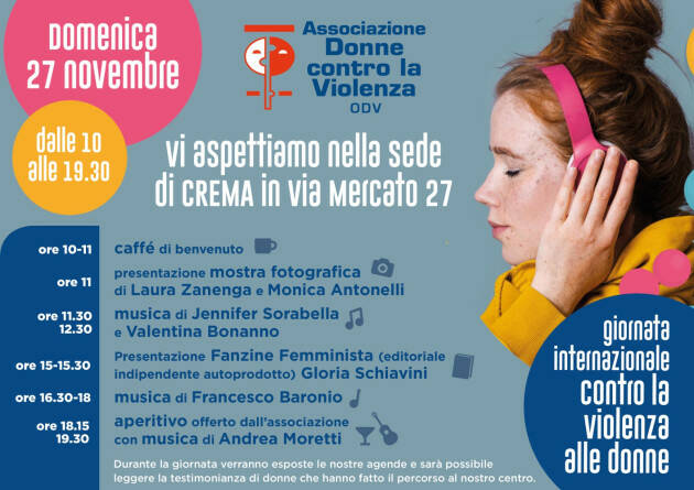 CREMONA: Giornata per l'eliminazione violenza contro le donne
